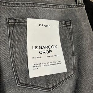 Frame denim: mid-rise straight leg